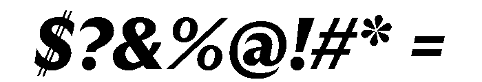 GTUltraMedian BlackItalic Font OTHER CHARS