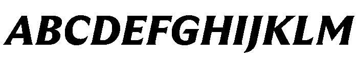 GTUltraMedian BlackItalic Font UPPERCASE