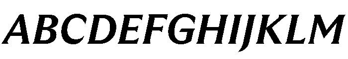 GTUltraMedian BoldItalic Font UPPERCASE