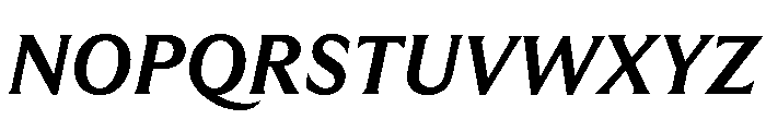 GTUltraMedian BoldItalic Font UPPERCASE