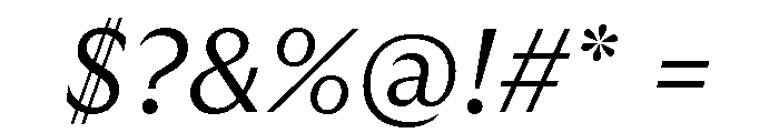 GTUltraMedian LightItalic Font OTHER CHARS