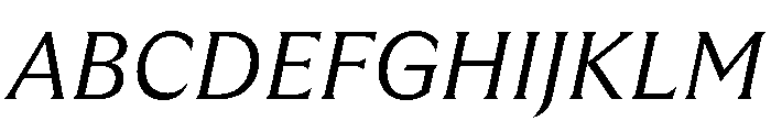 GTUltraMedian LightItalic Font UPPERCASE