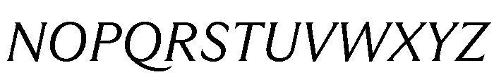GTUltraMedian LightItalic Font UPPERCASE
