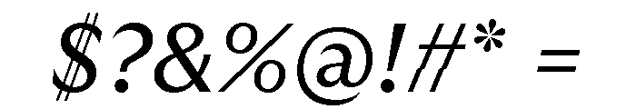 GTUltraMedian RegularItalic 2 Font OTHER CHARS