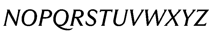 GTUltraMedian RegularItalic 2 Font UPPERCASE