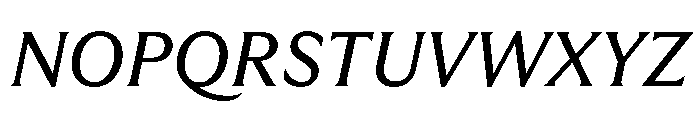 GTUltraMedian RegularItalic Font UPPERCASE