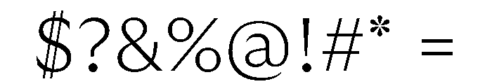 GTUltraMedian Thin 2 Font OTHER CHARS