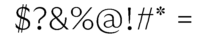GTUltraMedian Thin Font OTHER CHARS