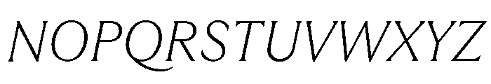 GTUltraMedian ThinItalic 2 Font UPPERCASE