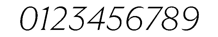 GTUltraMedian ThinItalic Font OTHER CHARS