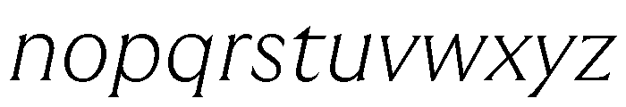 GTUltraMedian ThinItalic Font LOWERCASE