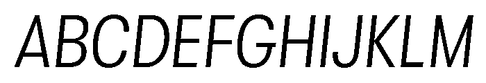 GTWalsheimLC CnLtOb Font UPPERCASE