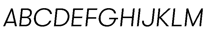 GTWalsheimLC LtOb 2 Font UPPERCASE