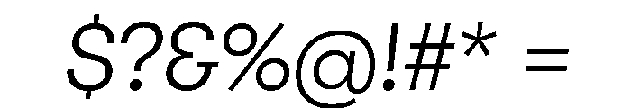 GTWalsheimLC LtOb Font OTHER CHARS