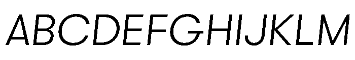 GTWalsheimLC LtOb Font UPPERCASE