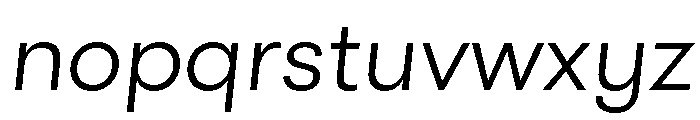 GTWalsheimLC LtOb Font LOWERCASE