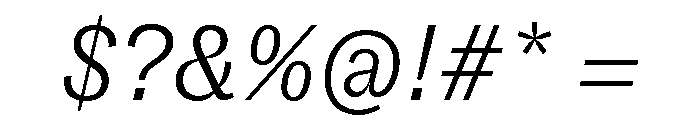 GTZirkon LightItalic 2 Font OTHER CHARS