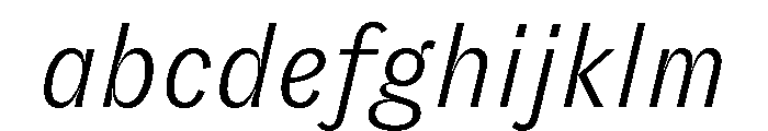 GTZirkon LightItalic 2 FONT
