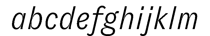 GTZirkon LightItalic FONT