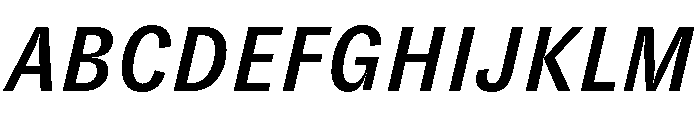 GTZirkon MediumItalic 2 Font UPPERCASE
