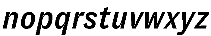 GTZirkon MediumItalic 2 Font LOWERCASE