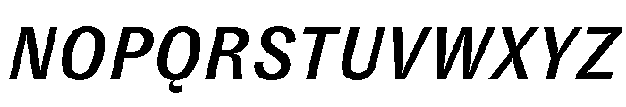 GTZirkon MediumItalic Font UPPERCASE