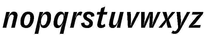 GTZirkon MediumItalic Font LOWERCASE