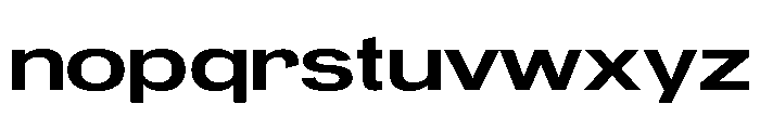 Gunter Bold Font LOWERCASE