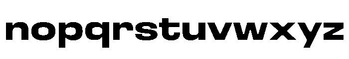 Gunter Extra Bold Font LOWERCASE