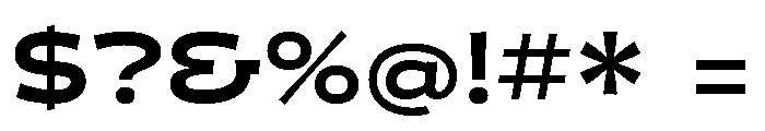 Gunter Heavy Font OTHER CHARS