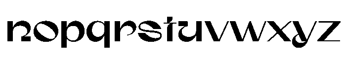 Gunter Regular Font LOWERCASE