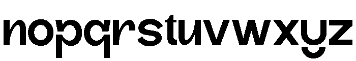GUMOOY-Regular Font LOWERCASE