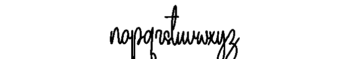 Gudhing Font LOWERCASE