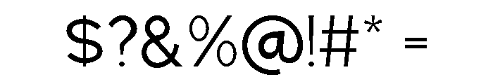 Gued - Light Font OTHER CHARS
