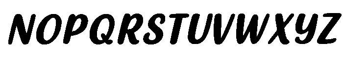 Guily Slant Font UPPERCASE