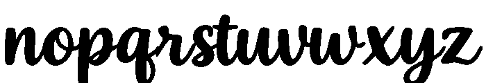 Guily Font LOWERCASE
