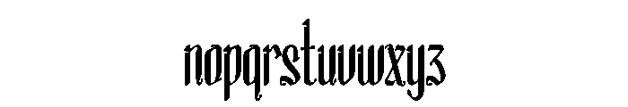 Guiner Font LOWERCASE