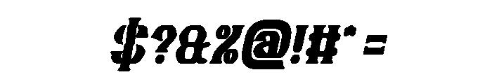 Guitar Knight Bold Italic Font OTHER CHARS
