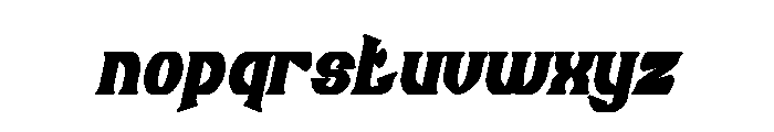 Guitar Knight Bold Italic Font LOWERCASE