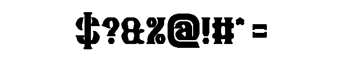 Guitar Knight Bold Font OTHER CHARS