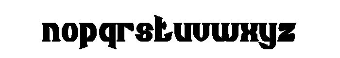 Guitar Knight Bold Font LOWERCASE