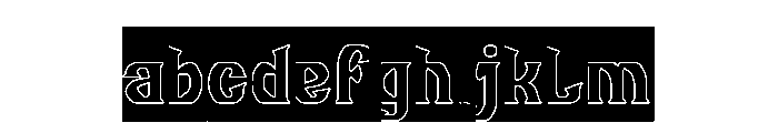 Guitar Knight-Hollow-Inverse FONT