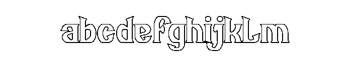 Guitar Knight-Hollow FONT