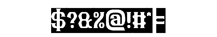 Guitar Knight-Inverse Font OTHER CHARS