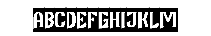 Guitar Knight-Inverse Font UPPERCASE