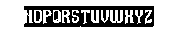 Guitar Knight-Inverse Font UPPERCASE