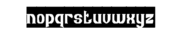 Guitar Knight-Inverse Font LOWERCASE
