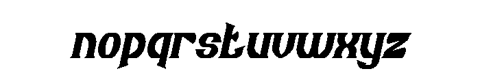 Guitar Knight Italic Font LOWERCASE