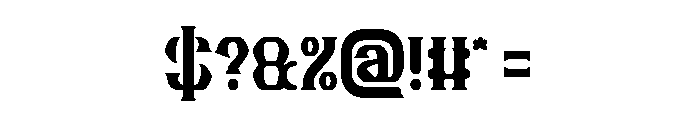 Guitar Knight Font OTHER CHARS