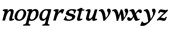 Gulder Radeon Italic Font LOWERCASE